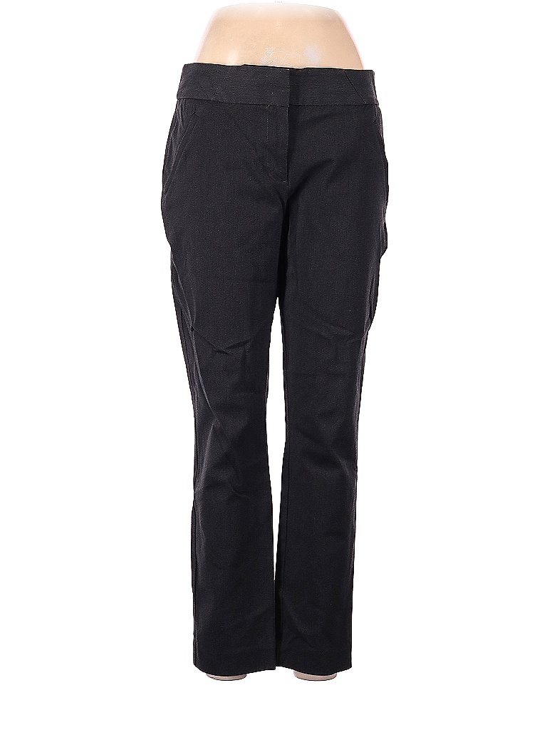Ann Taylor LOFT Outlet Solid Black Gray Khakis Size 8 75 off thredUP