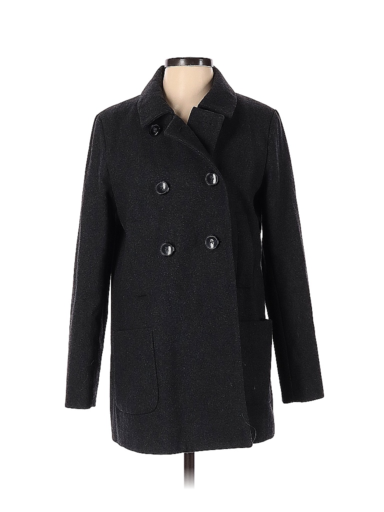 Old Navy Solid Black Gray Coat Size S 75 off thredUP