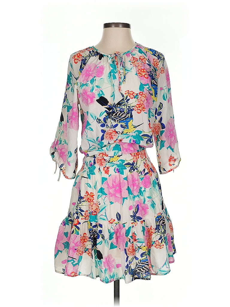 Yumi Kim 100% Silk Print Pink Casual Dress Size S - 77% off | ThredUp