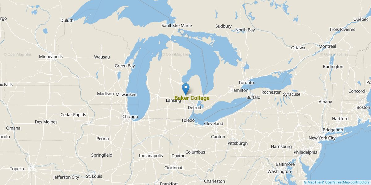 Baker College Of Flint Campus Map Baker College Overview College Factual