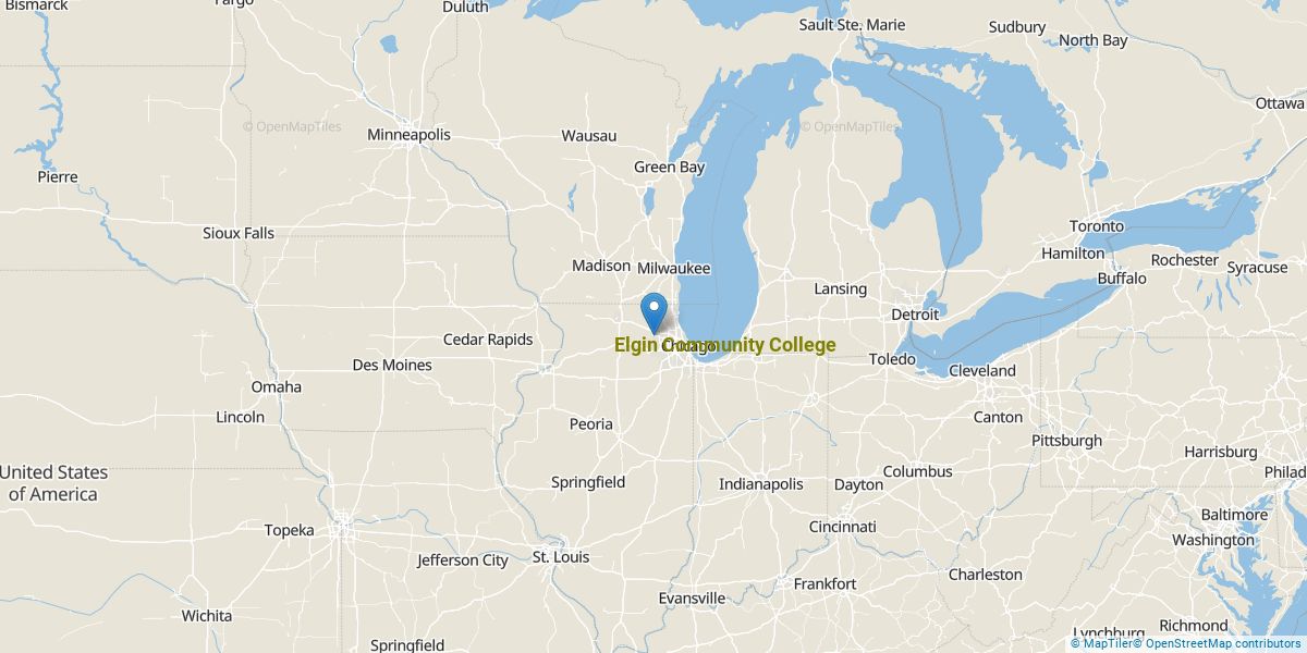 Elgin Community College Campus Map Elgin Community College Overview College Factual