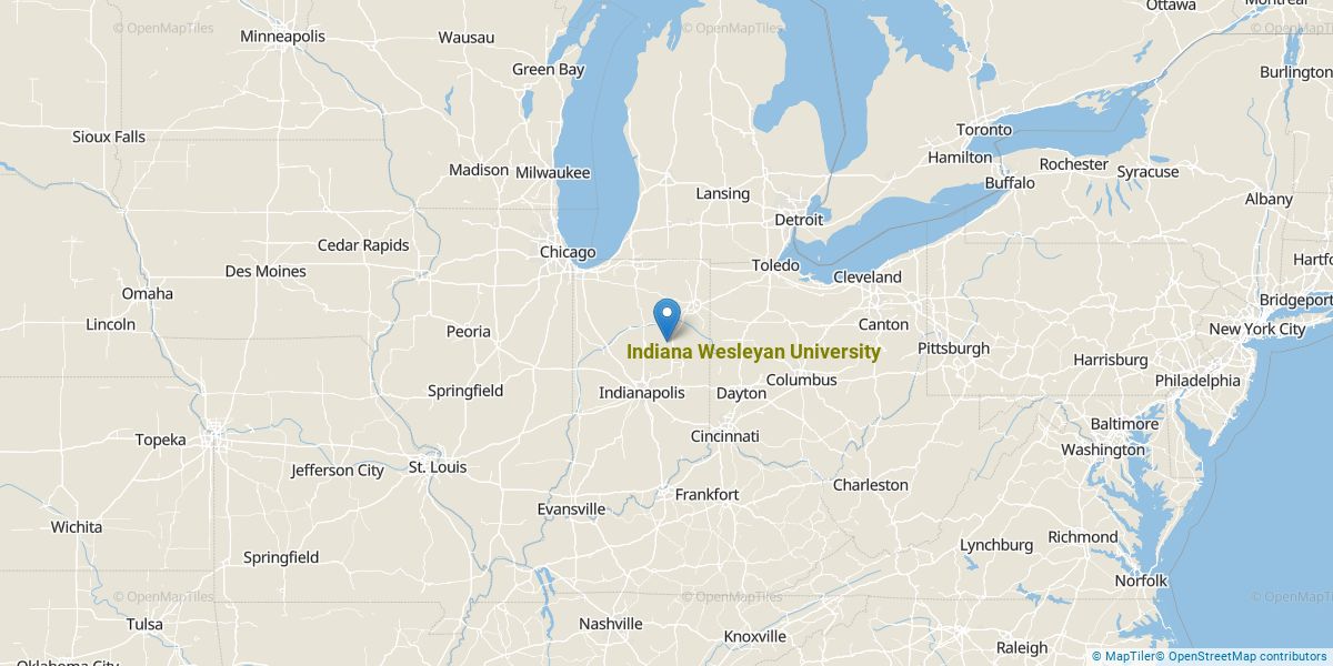 Indiana Wesleyan University Map Indiana Wesleyan University Overview College Factual
