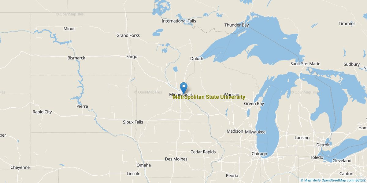 Metro State University Map Metropolitan State University Overview College Factual