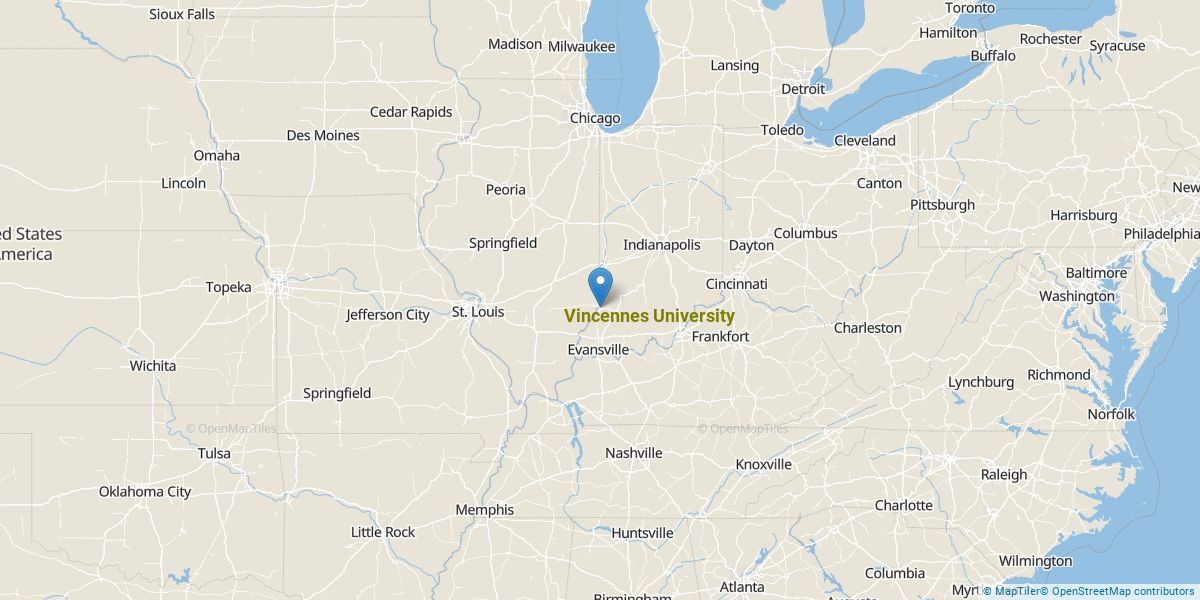 Vincennes University Campus Map Vincennes University Overview College Factual
