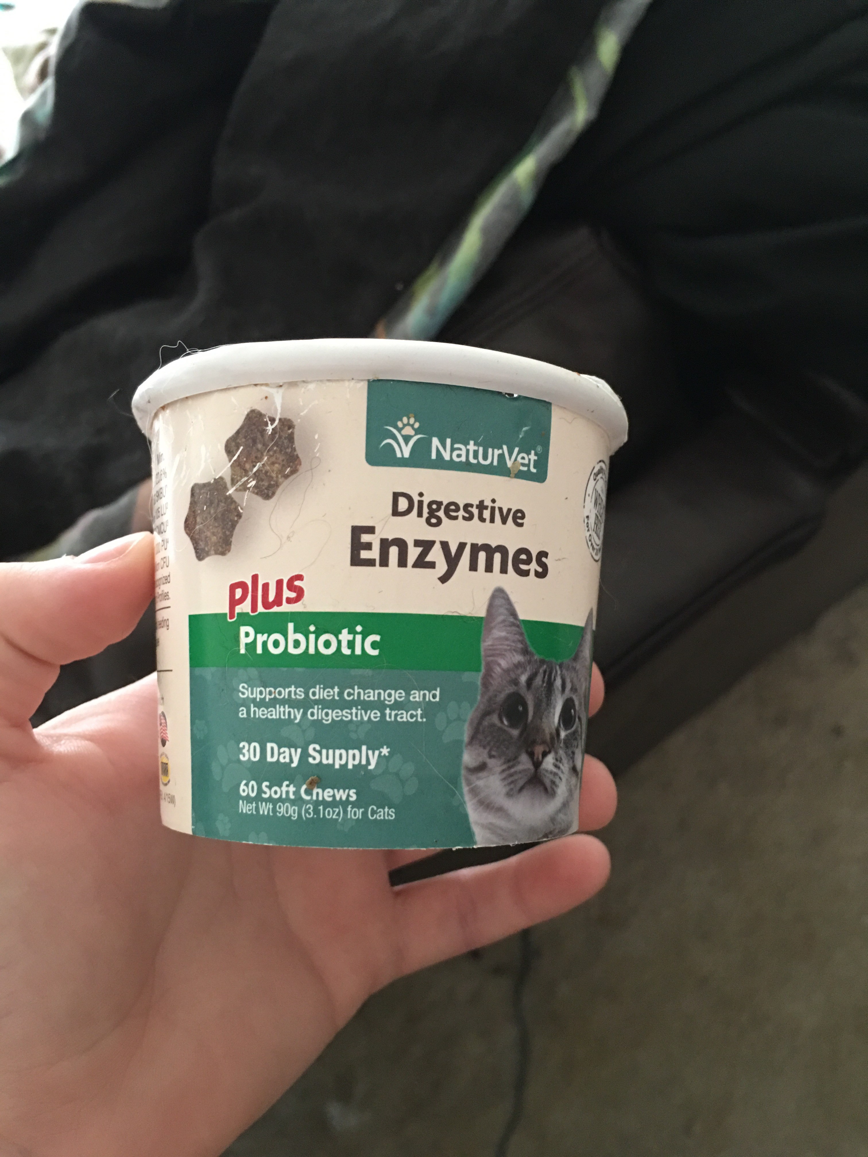 My dog ate a whole container of cat probiotic. He weighs about 25 lbs