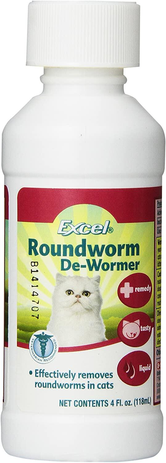 Can I give my cats tapeworm dewormer(praziquantel) and roundworm liquid