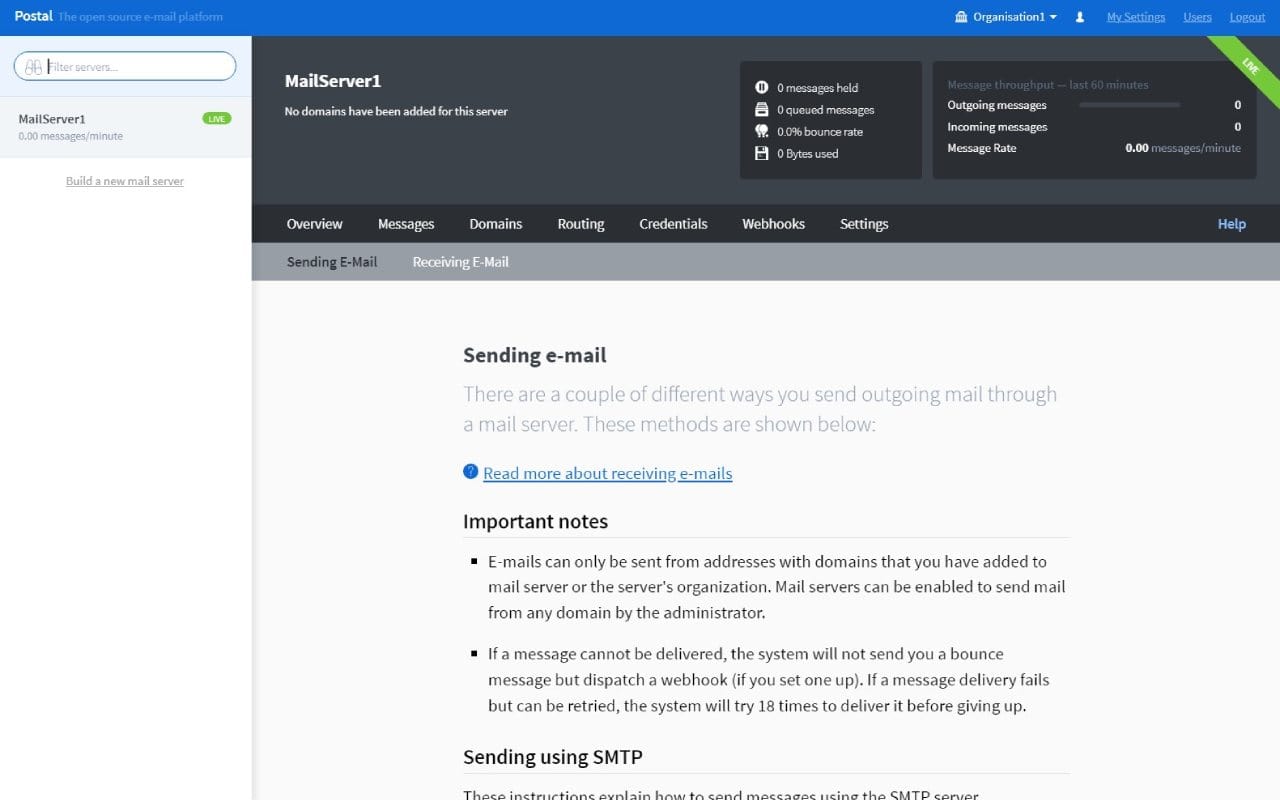 Postal fully managed open source service Elest.io