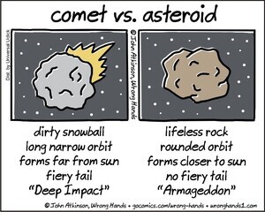 Comet Versus Asteroid Broadsheet.ie