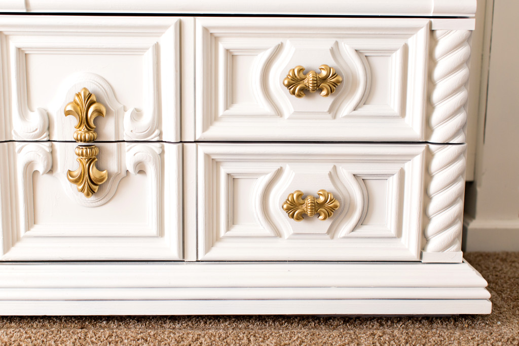 Tall White Dresser With Gold Handles / Ceramic Dresser Drawer Pulls