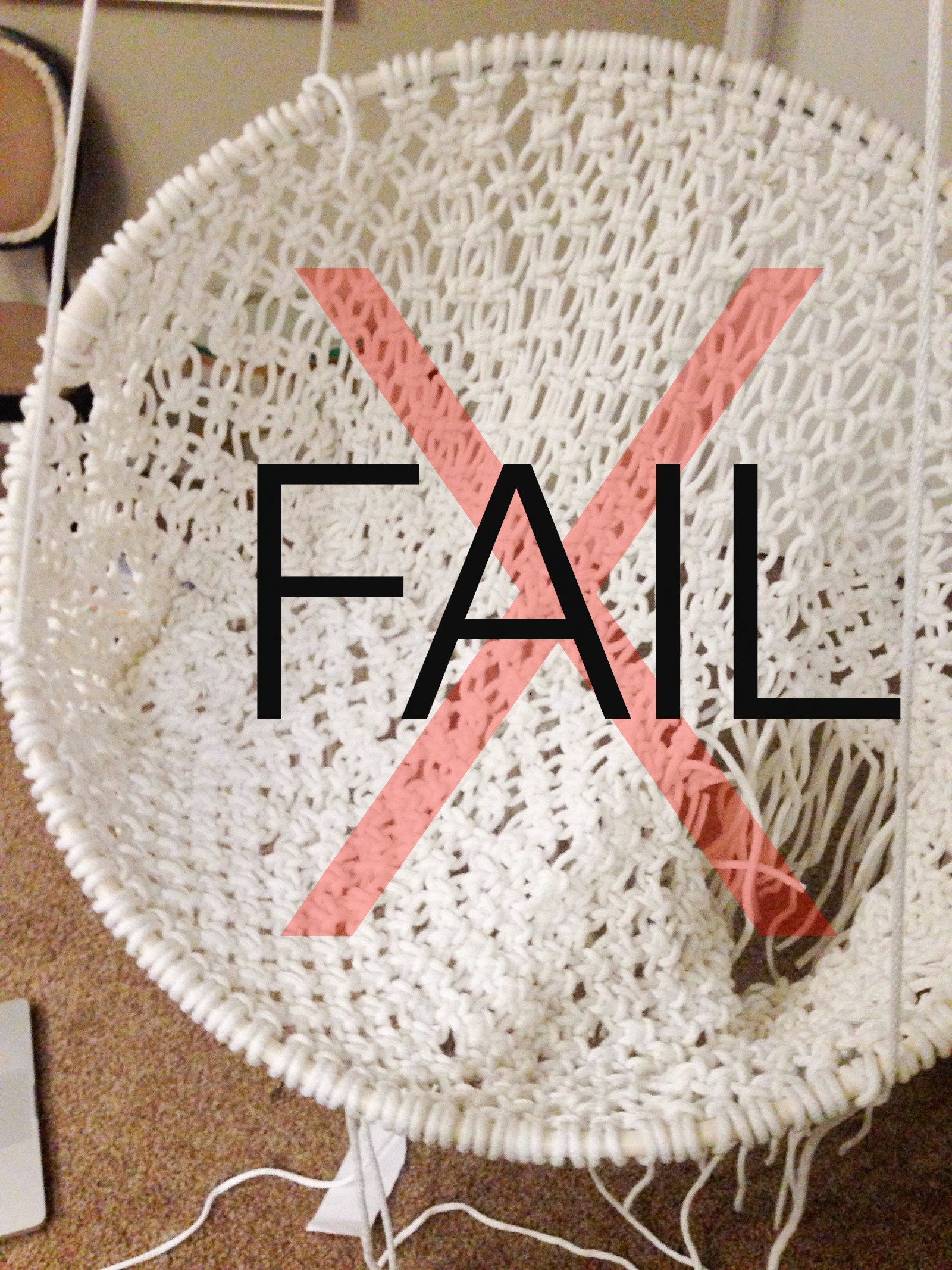 DIY Hanging Macramé Chair