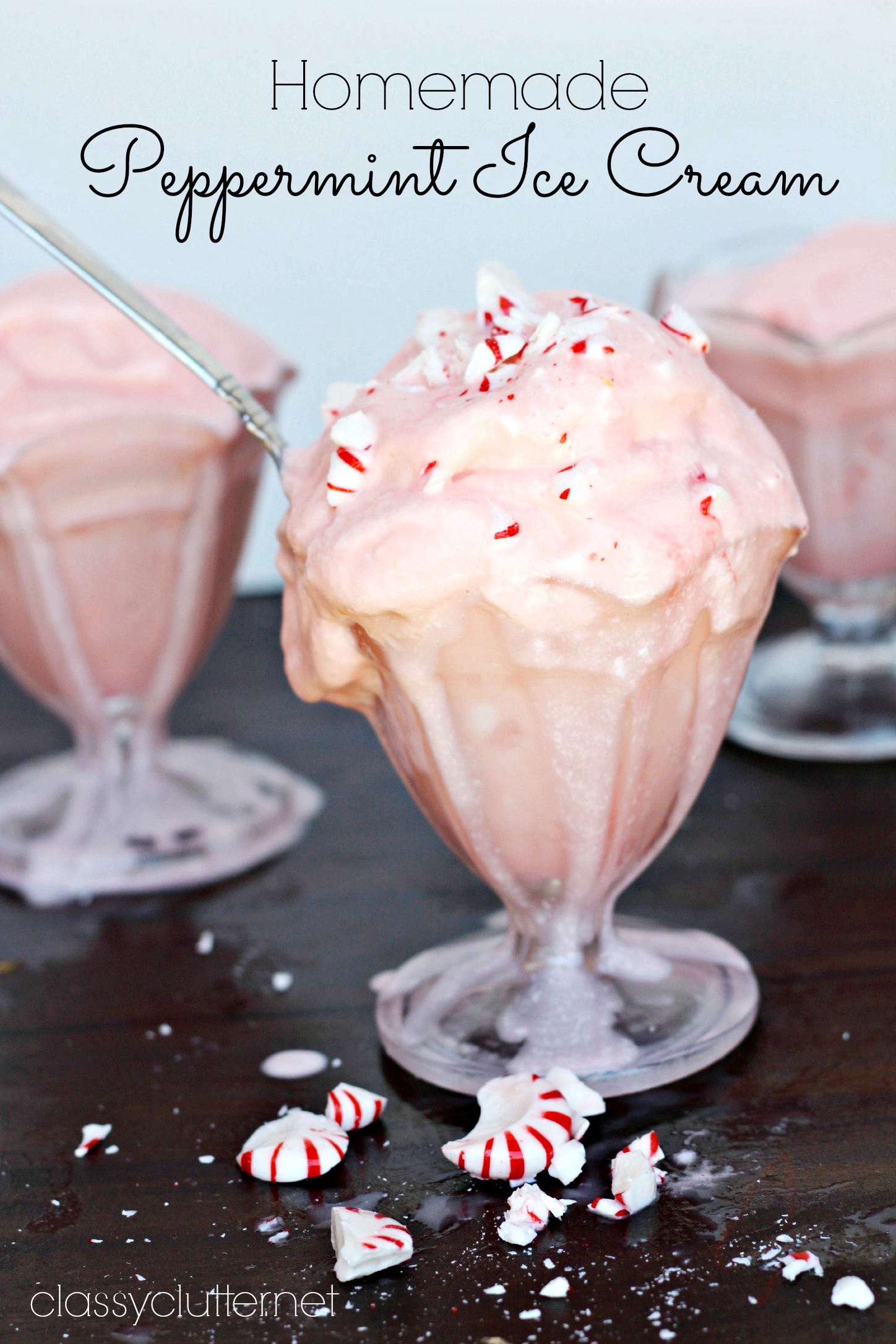Homemade Peppermint Ice Cream