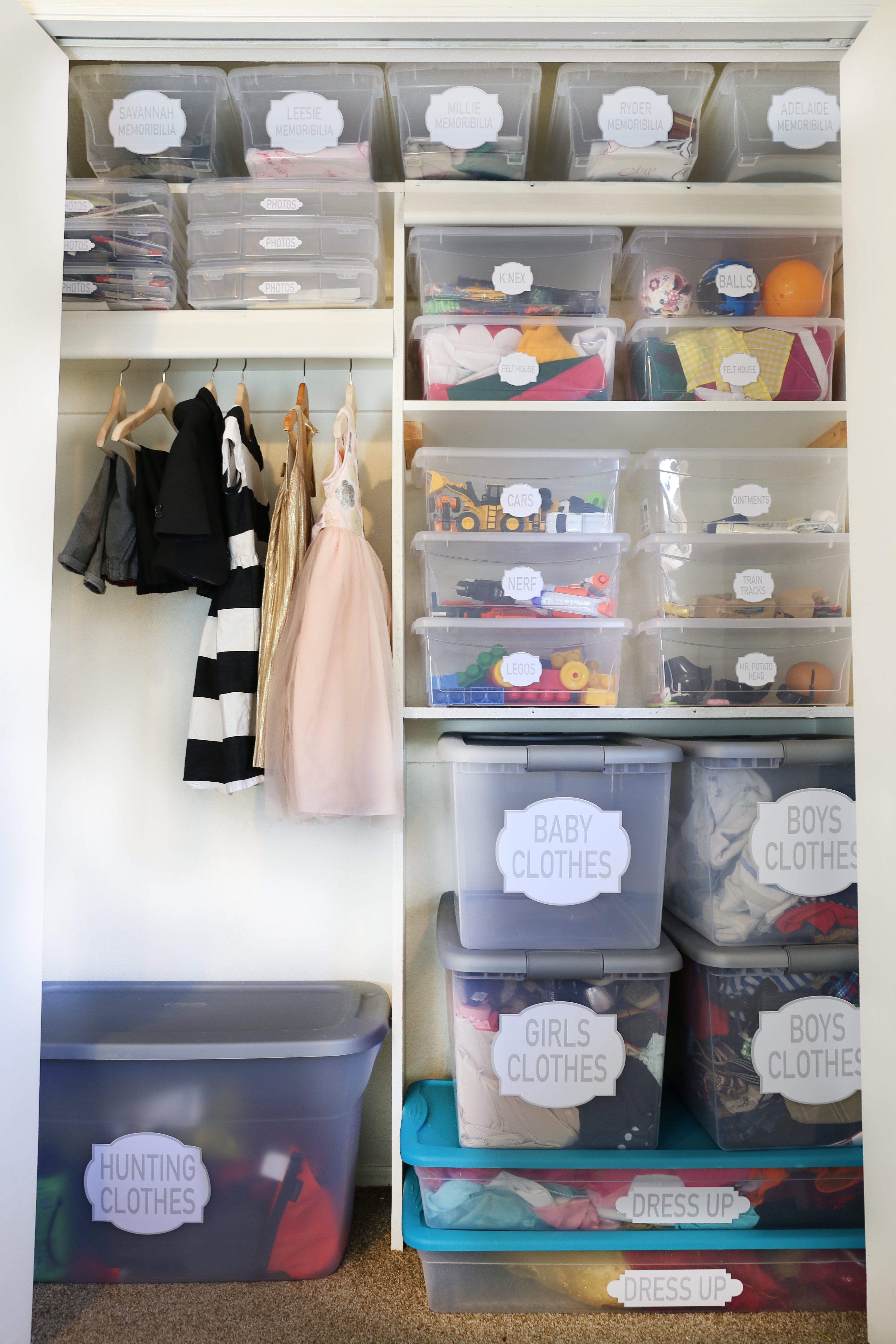 How to Organize a Kids Closet Classy Clutter