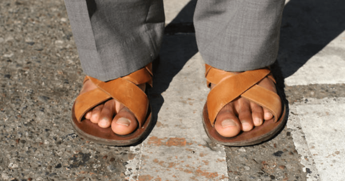 Why do you think men who wear sandals aren’t as accepted in the USA as