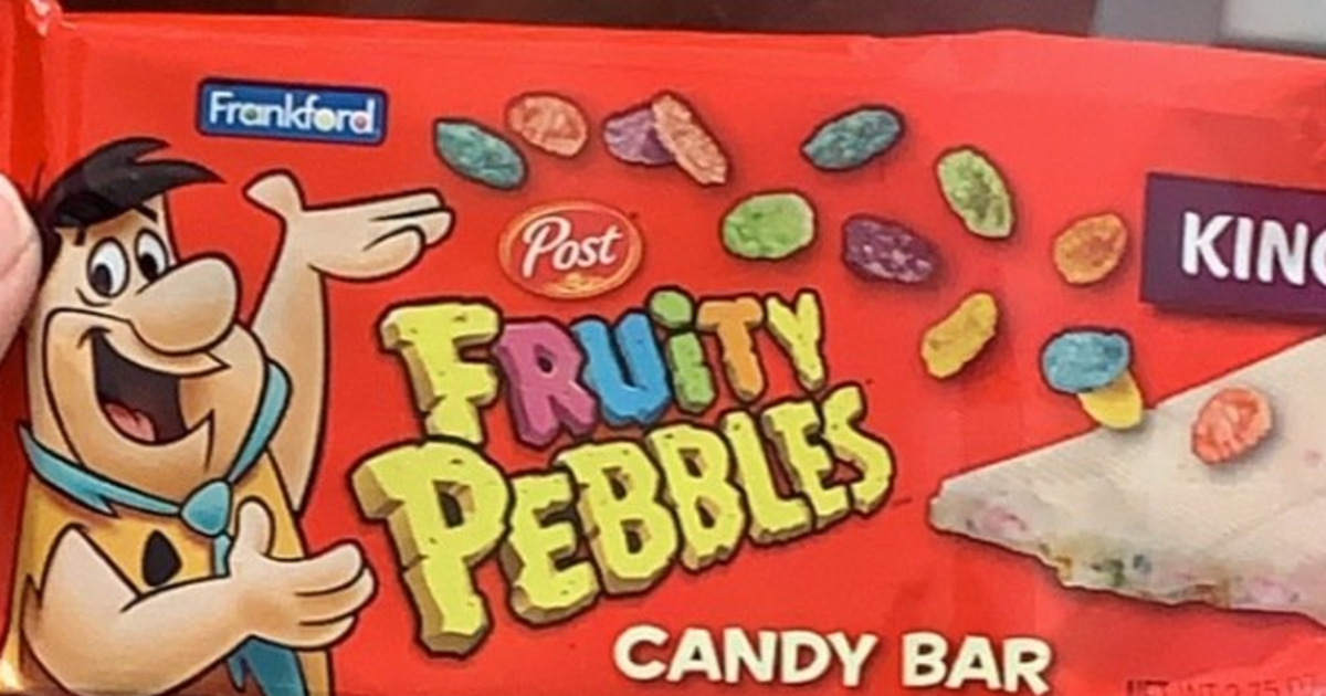 Would you guys try this? It’s a white chocolate bar with fruity pebbles