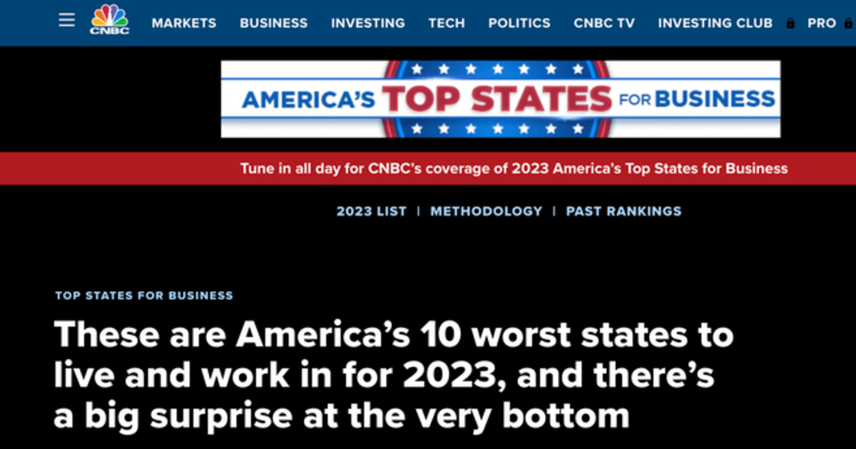 Do you live in one of the worst states, according to CNBC? GirlsAskGuys