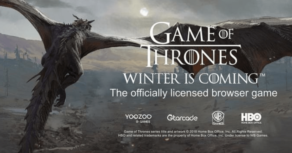 "Game of Thrones Winter is Coming" Browser Oyunu Olarak Ücretsiz Bir