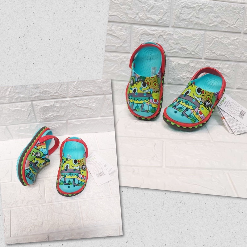 Más barato Sendal Crocs bob esponja Fun Lab zuecos no LEd/obstrucción