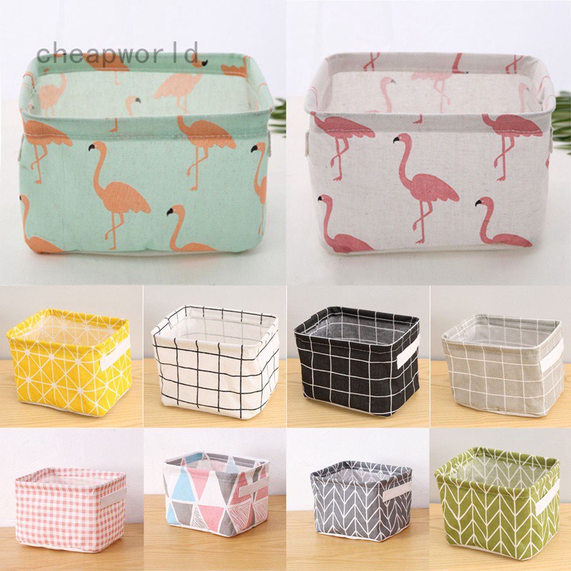 Caja De Almacenamiento Organizador Cesta Plegable Impermeable Durable Tela | Shopee Chile