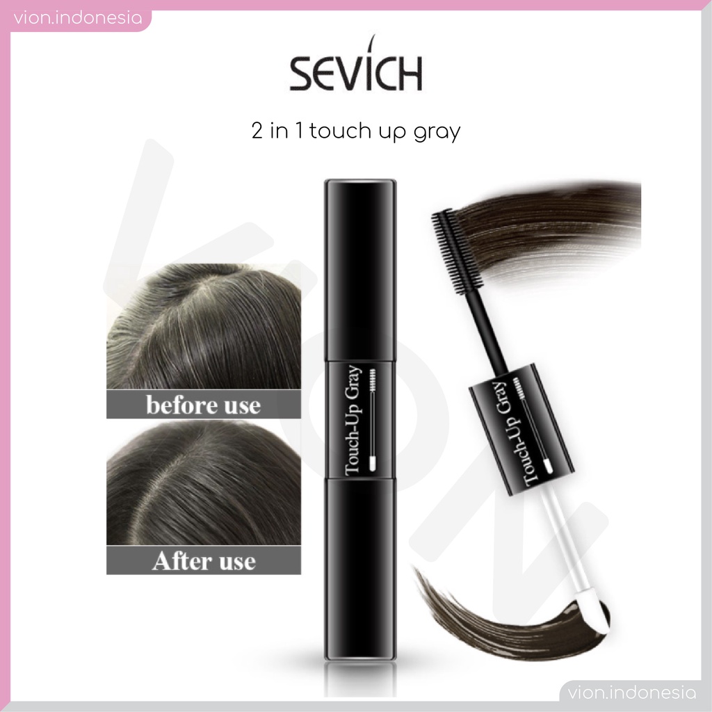 Jual SEVICH Touch Up Gray Hair Coloring Brush 2in1 Mascara Hair Dye Pen