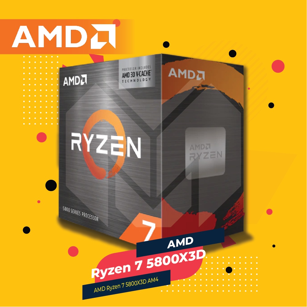 Jual AMD Ryzen 7 5800X3D 8 Core 16 Thread AM4 Processor 5800X 3D V