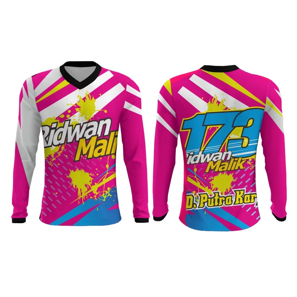 Jual Baju Kaos Jersey Racing Balap Lengan Panjang 886 Printing Custom | Shopee Indonesia