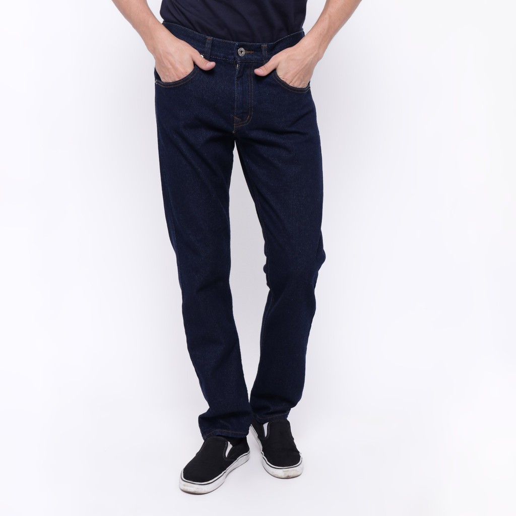 Edwin Celana Jeans Roma 05 Slim Fit Pria Panjang Biru Tua Shopee Indonesia