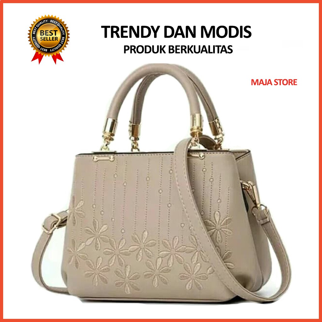Tas Bisnis Fashion Murah Tas Bahu Bordir Bunga Tas Bahu Wanita