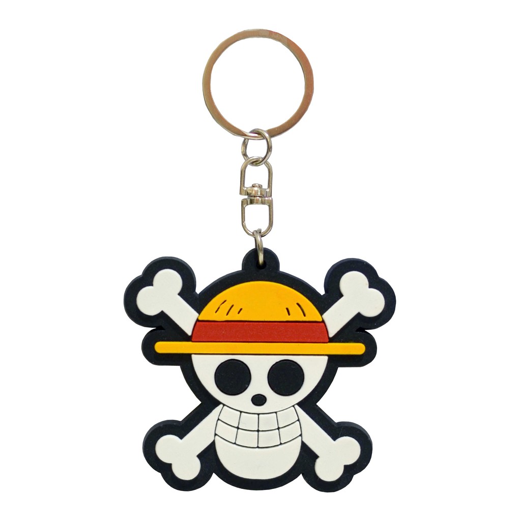 Keychain / Gantungan Kunci Anime One Piece Logo SHP Luffy