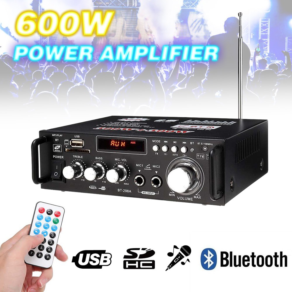 Jual Amplifier Amplifier bluetooth Amplifier Karaoke Ampli Mobil Junejour Bluetooth EQ