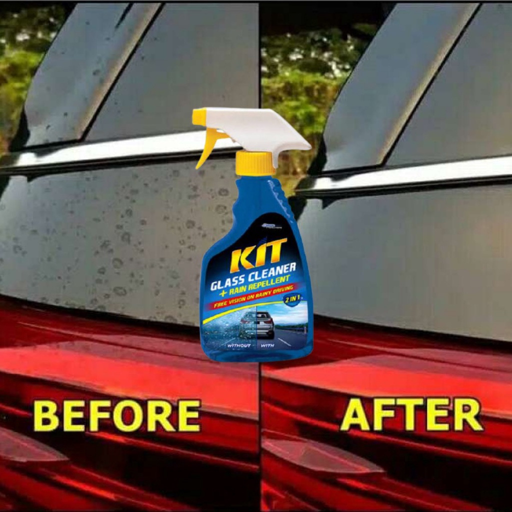 KIT ANTI AIR HUJAN 500ml Pump Kit Glass Cleaner Rain Repellent 2 in 1