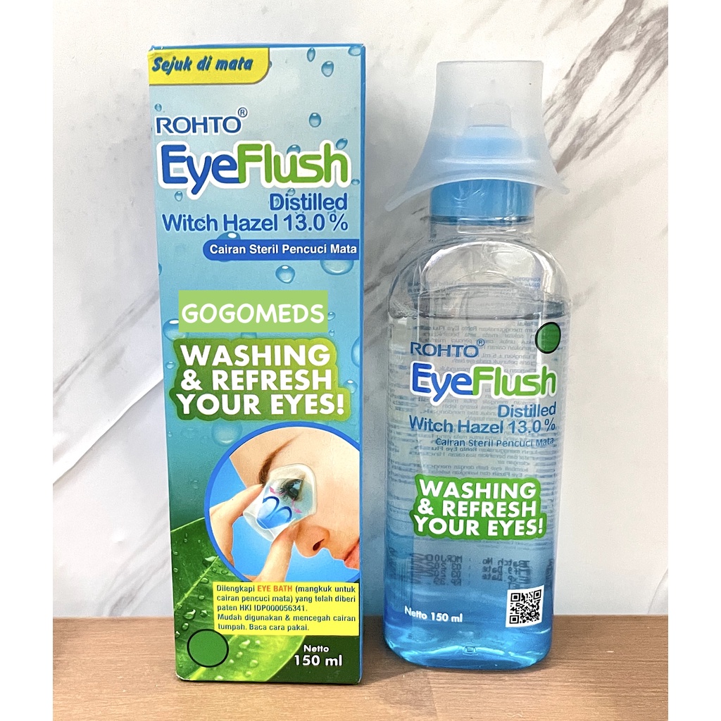 Jual ROHTO EYE FLUSH CAIRAN STERIL PENCUCI MATA ISI 150ML Shopee