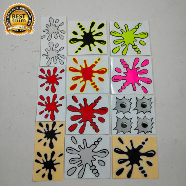 Stiker cutting bercak darah air tetes air berkualitas termurah Shopee