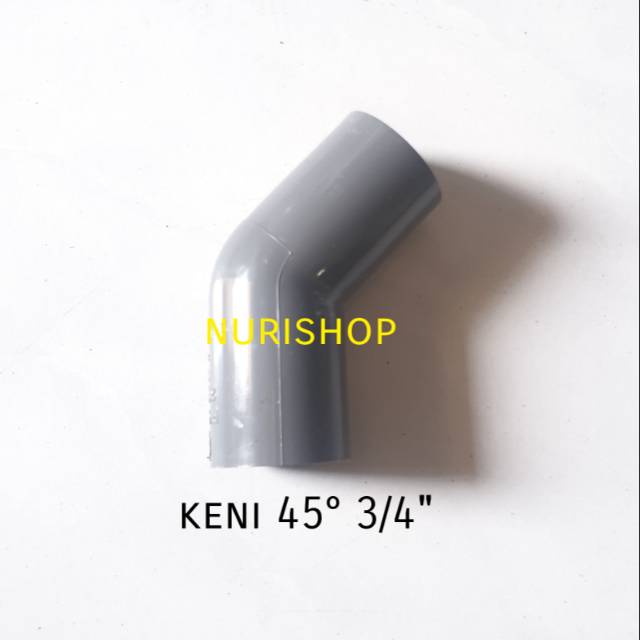 Elbow 45 derajat 3/4&quot; / knee / keni / knie / kenie pvc AW 45 x 3/4&quot;/ Elbow  3/4 | Shopee Indonesia
