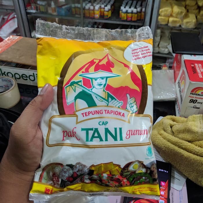 Gojek Grab Tepung tapioka cap pak tani gunung 500 gram Shopee Indonesia