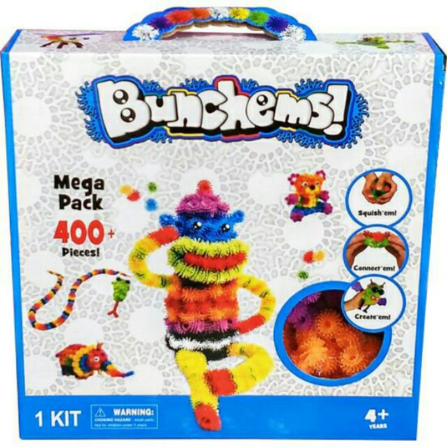 Jual Bunchems Bunchem Mainan Edukasi Untuk Anak , Mega Pack 400 Magical Magic Ball Mainan Kreatif Anak | Shopee Indonesia