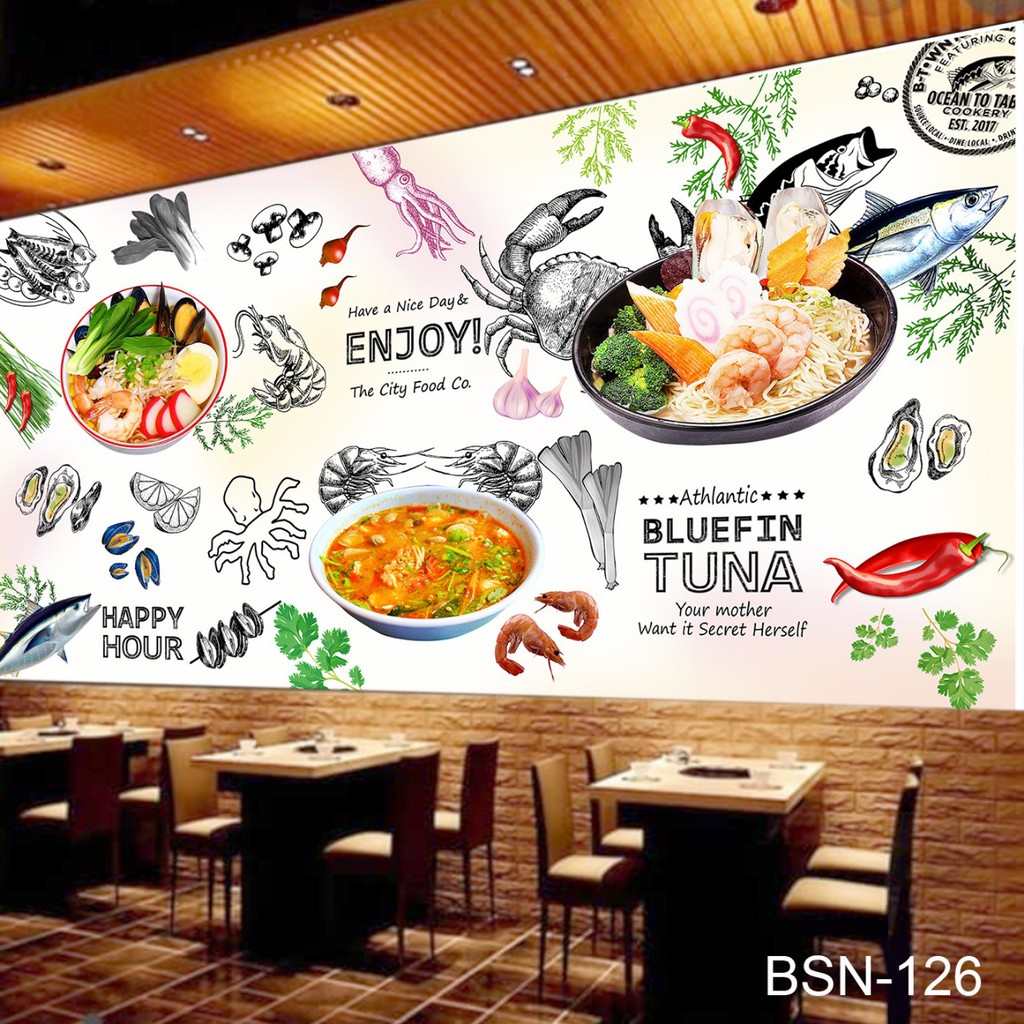 Jual WALLPAPER 3D WALLPAPER CUSTOM WALLPAPER DINDING KAFE/RESTAURANT