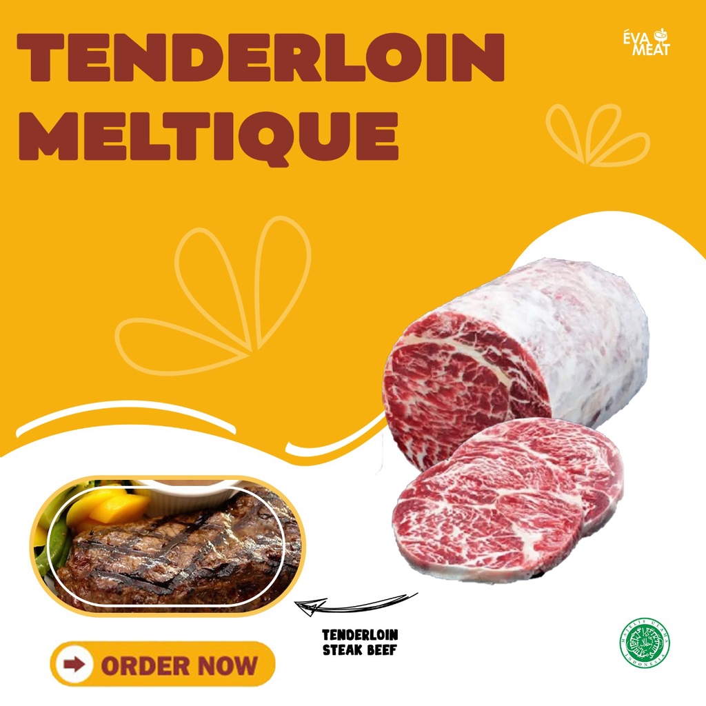 Jual daging sapi wagyu meltique tenderloin 160 dan 200 gr / wagyu