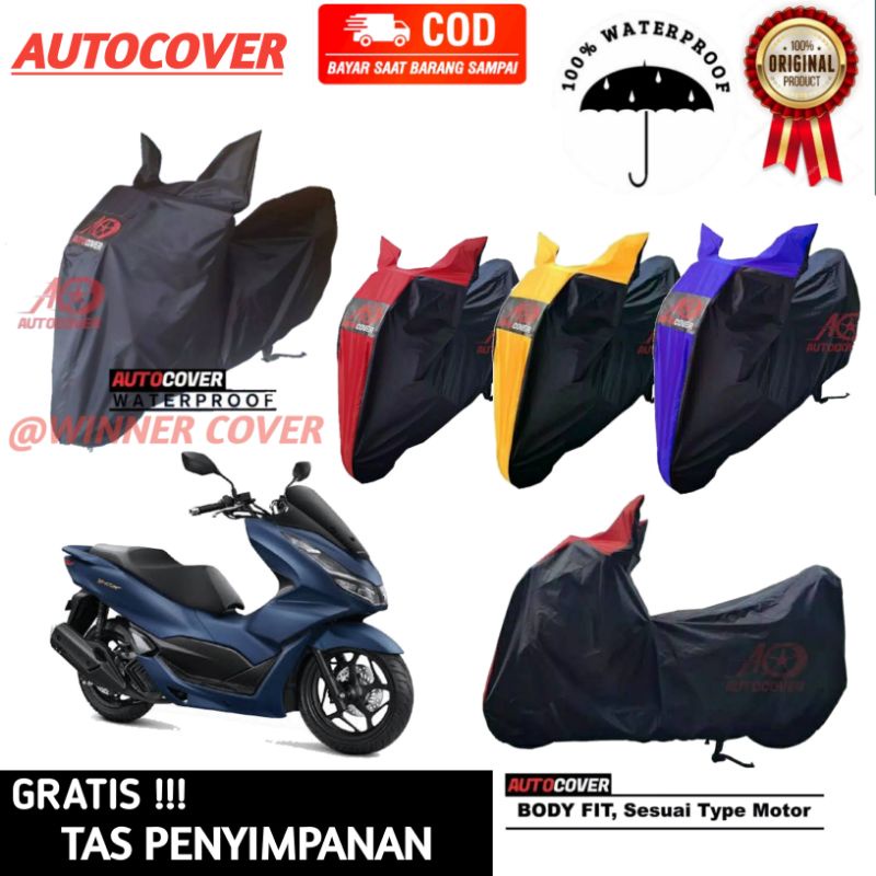Jual Cover Motor Honda All New PCX 160cc Bahan Waterproof Nanopolyster