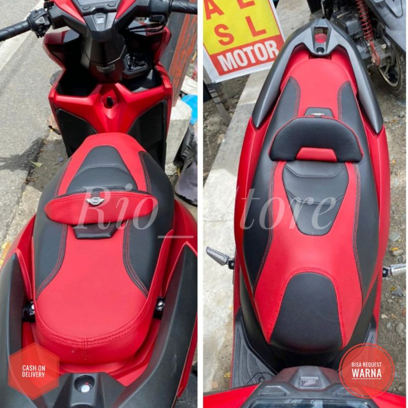 Jual Sarung Cover Modifikasi Kulit Jok Motor Model Eropa Honda Vario Karbu LED 110 125 150 160