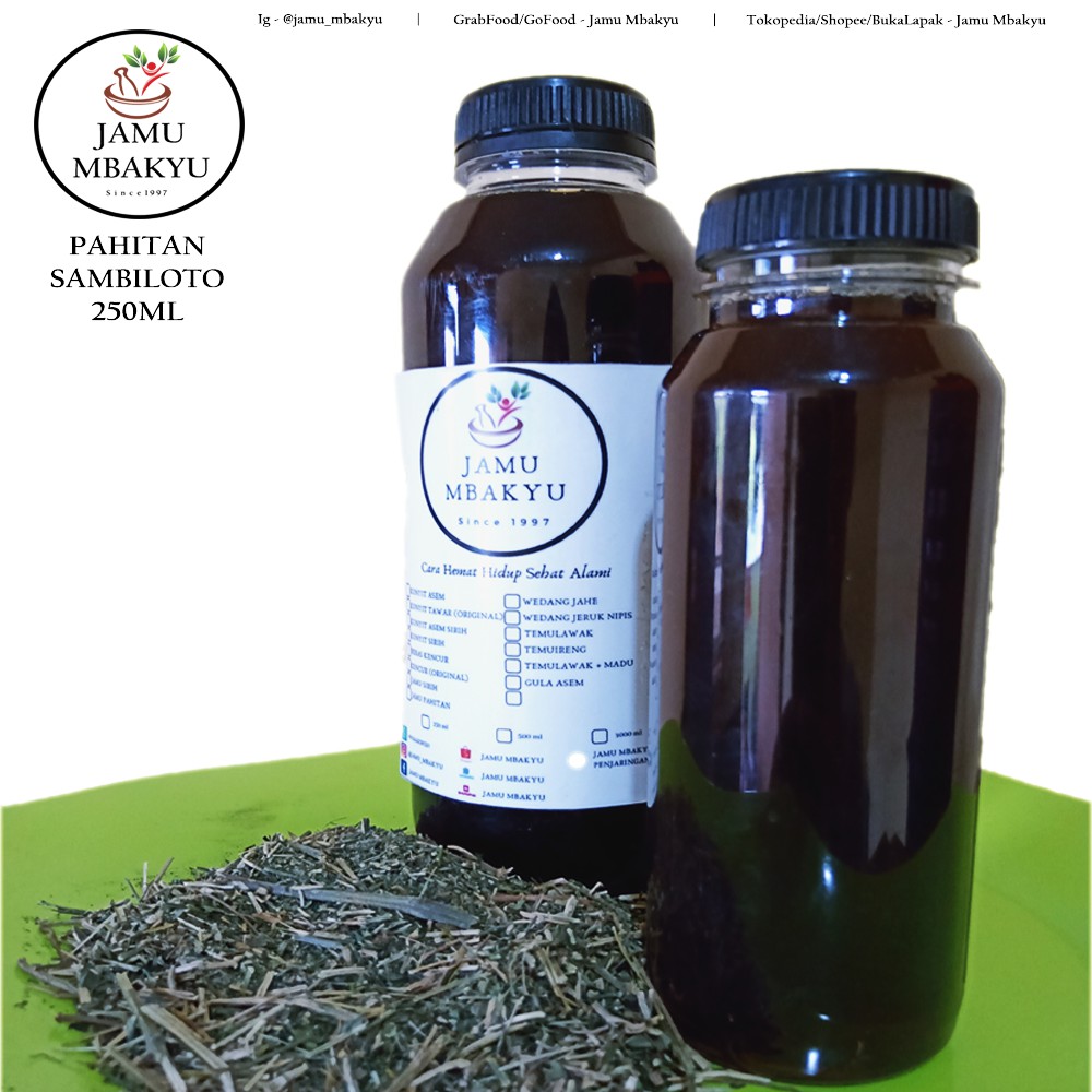 Jamu Pahitan Sambiloto 250ml Jamu Mbakyu | Shopee Indonesia