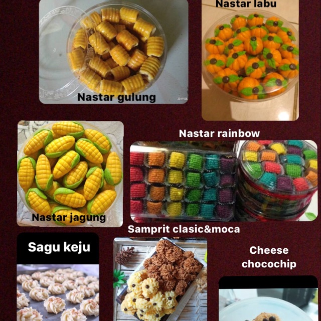 Nastar Gulung Rainbow Paketan 4 Toples Kue Kering Kue