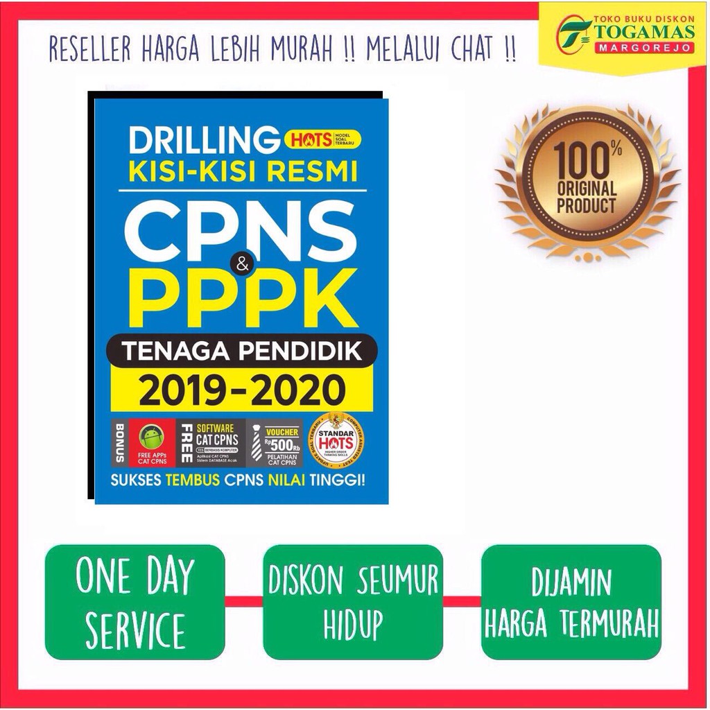 Jual BUKU SOAL DRILLING KISIKISI RESMI CPNS & PPPK TENAGA PENDIDIK
