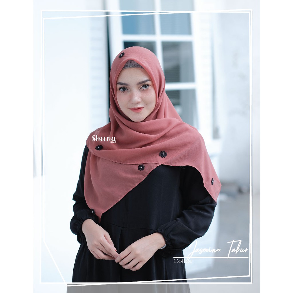 JILBAB SEGI EMPAT/ BELLA SQUARE JASMIN TABUR/DAILY HIJAB SEGI EMPAT