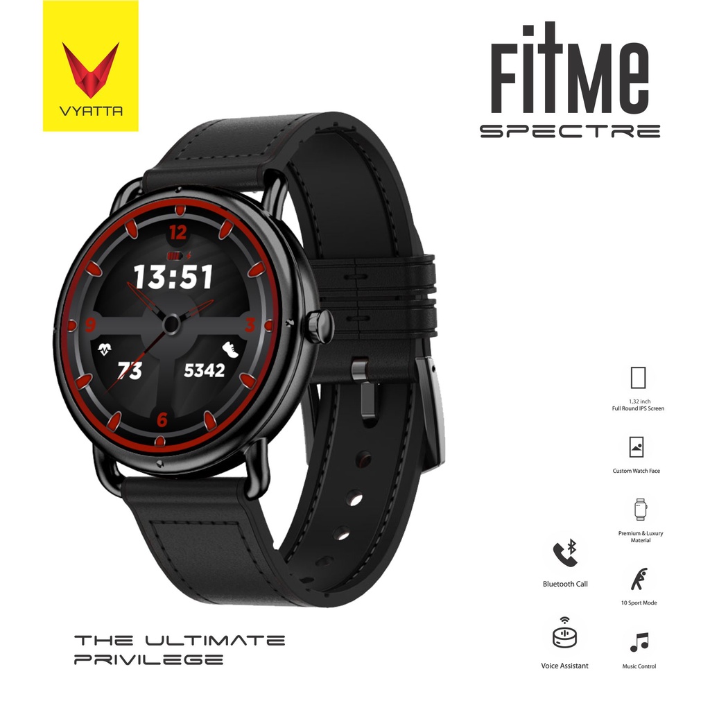 Jual VYATTA FITME SPECTRE 2 SMARTWATCH ZINC ALLOY FULL ROUND SCREEN
