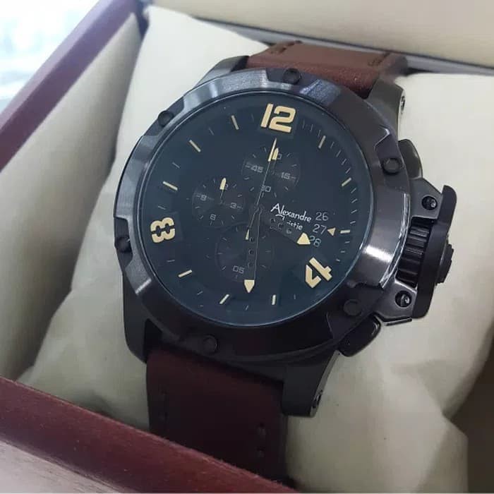 JAM TANGAN PRIA WANITA ALEXANDRE CHRISTIE AC6295 MC AC 6295 MC FULL BLACK  JAM TANGAN ORIGINAL | Shopee Indonesia