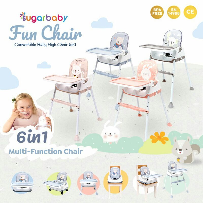 Jual Sugar Baby Kursi Makan/ My Chair dan Fun chair (Baby Booster