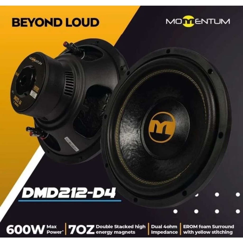 Jual Subwoofer Momentum DMD212D4 12 inch Indonesia