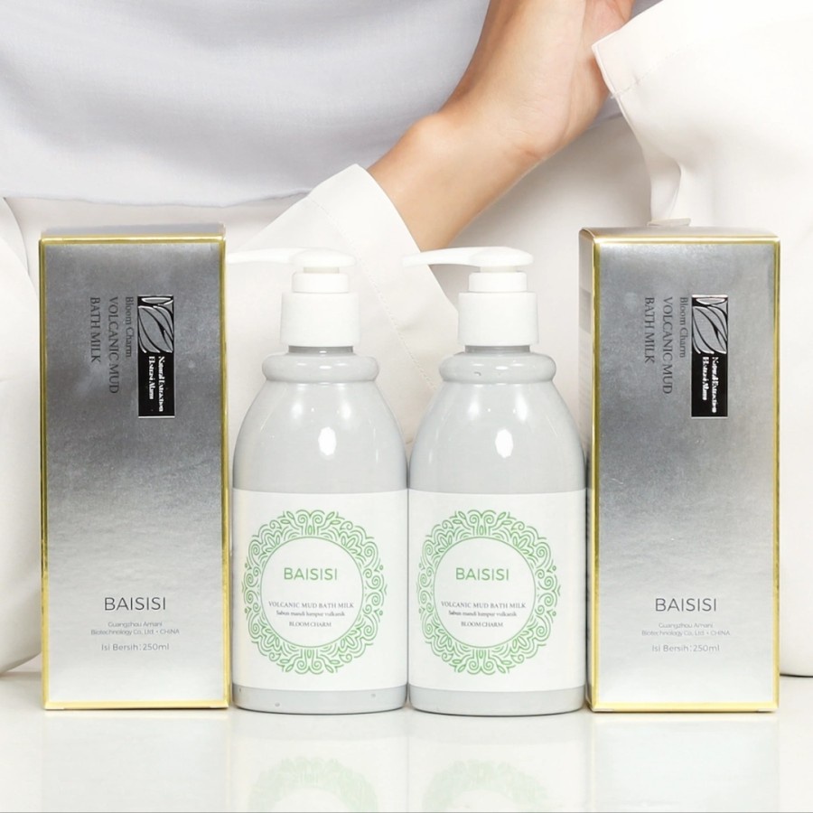 Jual Baisisi Volcanic Pemutih Badan Mud Bath Milk Sabun Lumpur Vulkanik