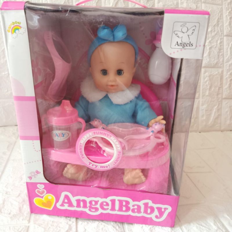 Jual Baitii Mainan Anak Perempuan Angel Baby Dinner Mainan Bayi-Bayian / Kid Toys Fake Baby Look Alike Parenting | Shopee Indonesia