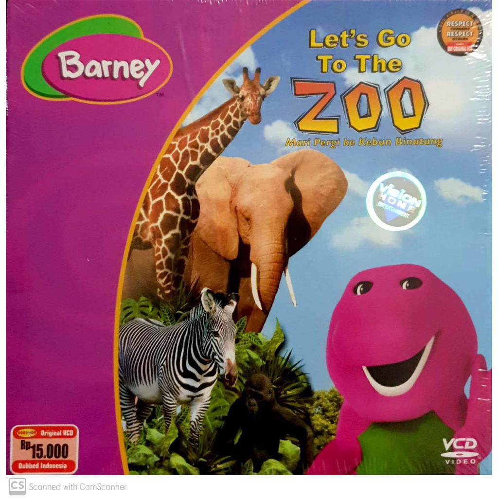 Jual Barney Let's Go To The Zoo VCD Original Shopee Indonesia